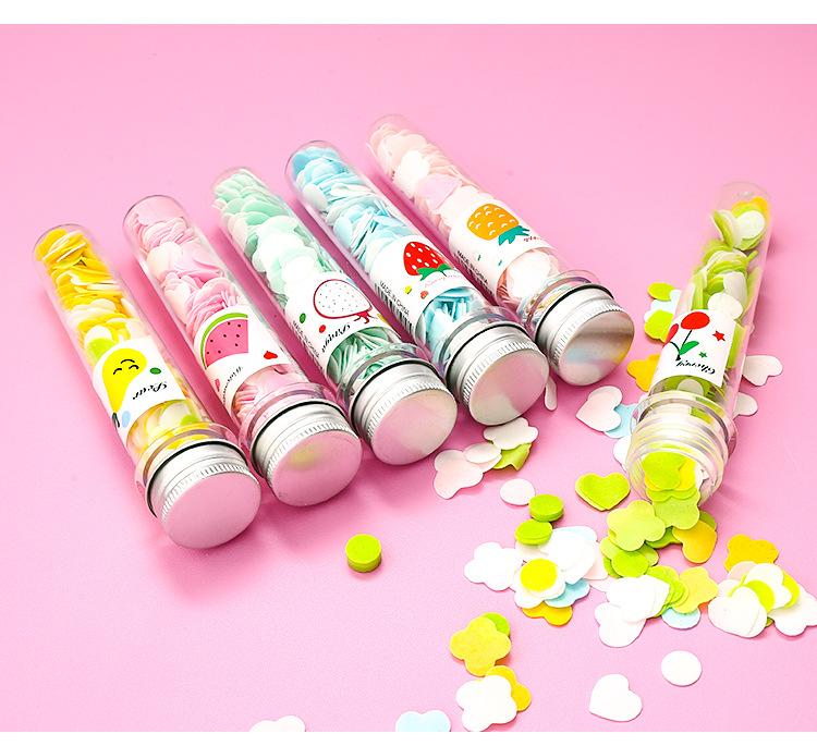 1319 Portable Hand Washing Bath Flower Shape Paper Soap Strips In Test Tube Bottle - SkyShopy 1319 Portable Hand Washing Bath Flower Shape Paper Soap Strips In Test Tube Bottle - SkyShopy